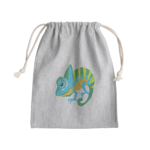 カメレオンくん Mini Drawstring Bag