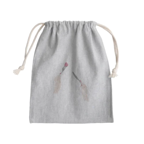 いちご食べたい Mini Drawstring Bag