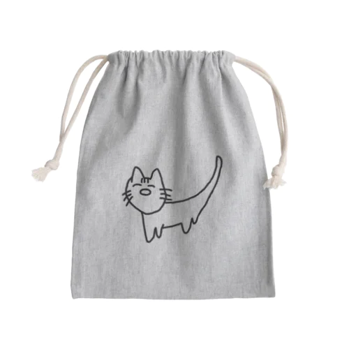 ひらがなでねこ Mini Drawstring Bag