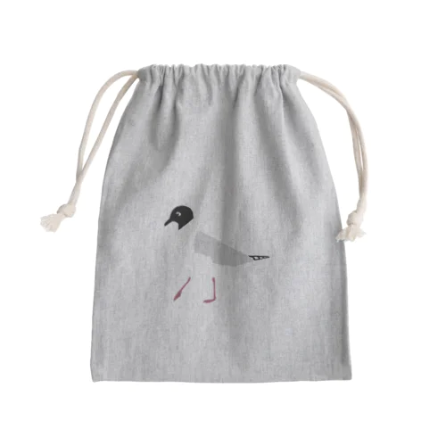 ズグロカモメ Mini Drawstring Bag