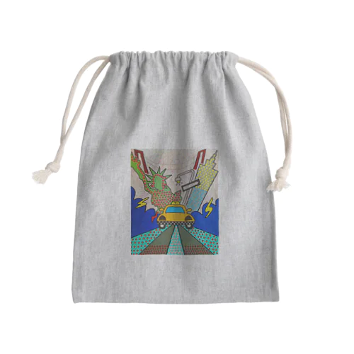 楽しい思い出 Mini Drawstring Bag