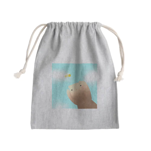 ハチとクマ（光） Mini Drawstring Bag