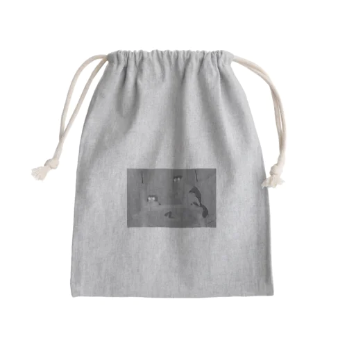 光る猫兄弟 Mini Drawstring Bag