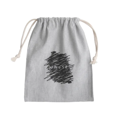 #001 / whose Mini Drawstring Bag