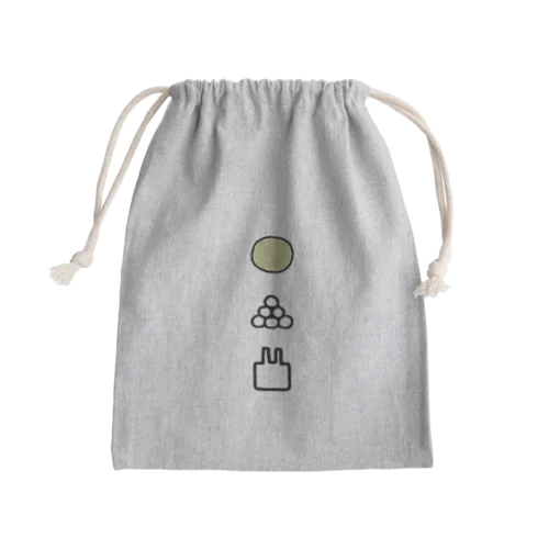 お月見 Mini Drawstring Bag