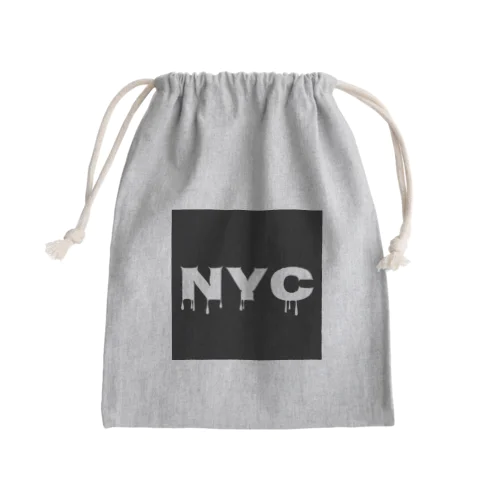 NYC melting Mini Drawstring Bag