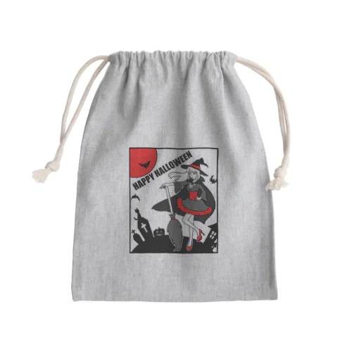 魔女のハロウィンナイト Mini Drawstring Bag