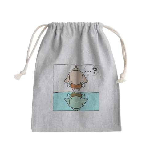 よくばりな犬 Mini Drawstring Bag