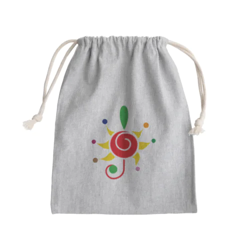 踊るト音記号 Mini Drawstring Bag