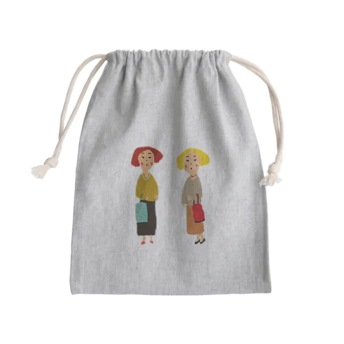 奥様のお買い物 Mini Drawstring Bag