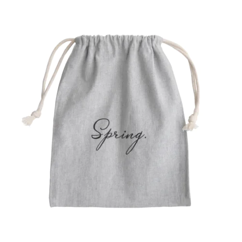Spring.  Mini Drawstring Bag