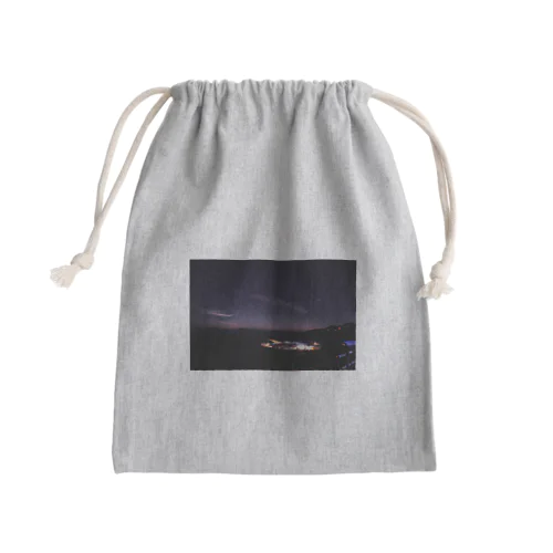 四国カルストの夜 Mini Drawstring Bag