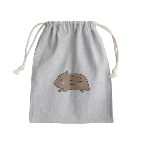 うりぼう Mini Drawstring Bag