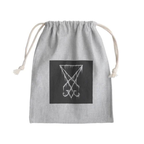 悪魔⛤崇拝 Mini Drawstring Bag