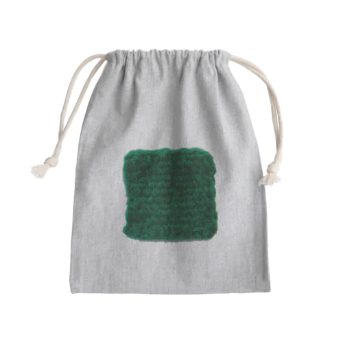 メリヤス編み/みどり Mini Drawstring Bag