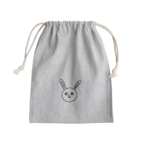 ニヤリなウサギ Mini Drawstring Bag