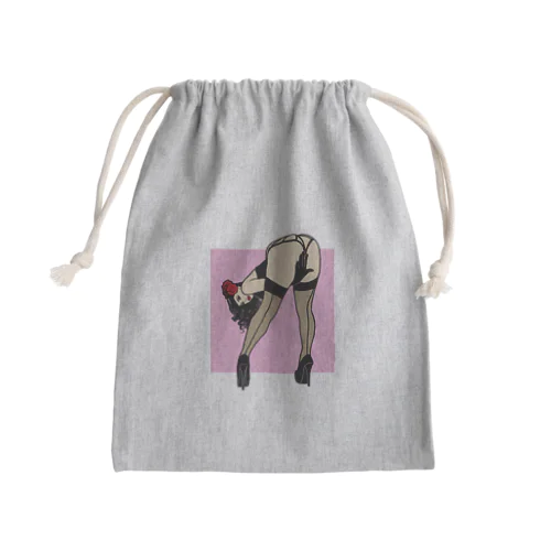 ピンナップガール うの（カラー） Mini Drawstring Bag