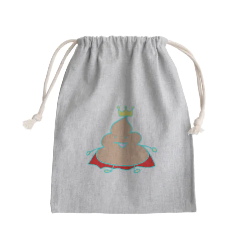 うんこの王様 Mini Drawstring Bag