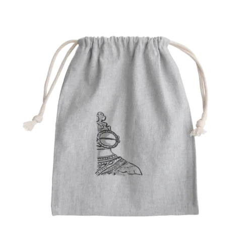 土偶ちゃん is looking at everything. Mini Drawstring Bag