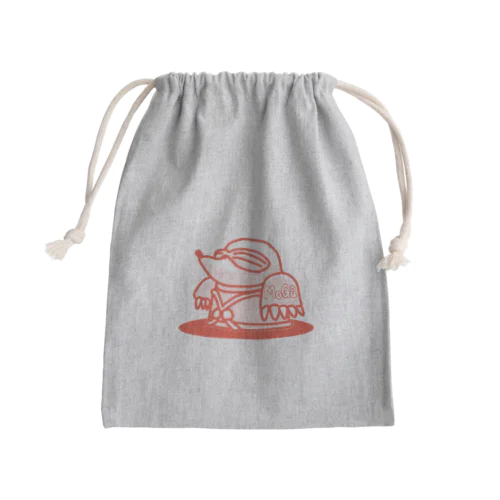 もぐう（朱） Mini Drawstring Bag