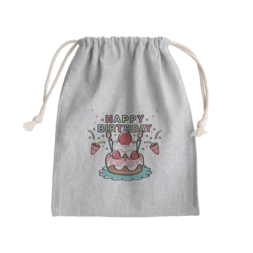 CT61HAPPY BRITHDAY  Mini Drawstring Bag