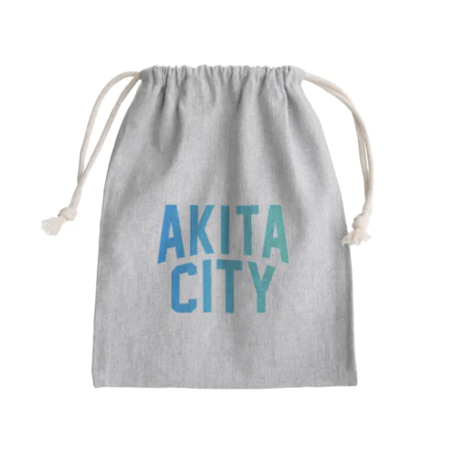 秋田市 AKITA CITY Mini Drawstring Bag