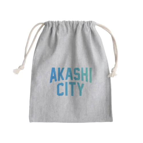 明石市 AKASHI CITY Mini Drawstring Bag