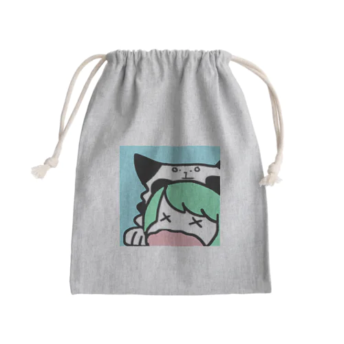 ぐでんともっむ Mini Drawstring Bag