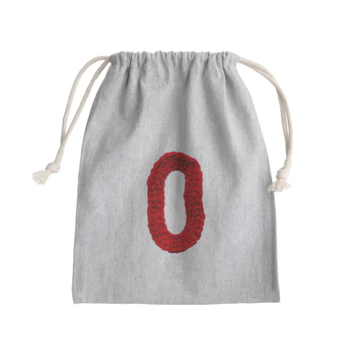 アルファベット巾着/O Mini Drawstring Bag