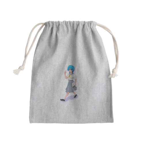 日直セーラー女の子 Mini Drawstring Bag