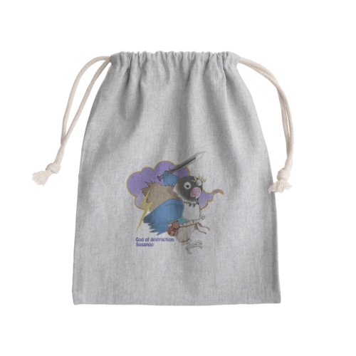 ボタンインコ（破壊神スサノオ） Mini Drawstring Bag