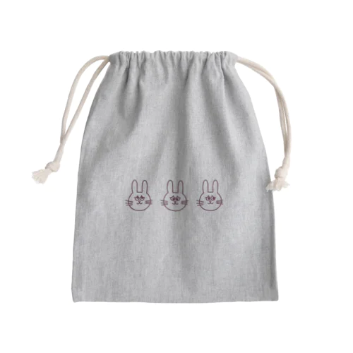 凡夫えに吉のぴえん三連発 Mini Drawstring Bag