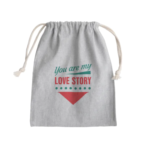 Love story  Mini Drawstring Bag