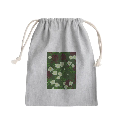 深緑の庭 Mini Drawstring Bag