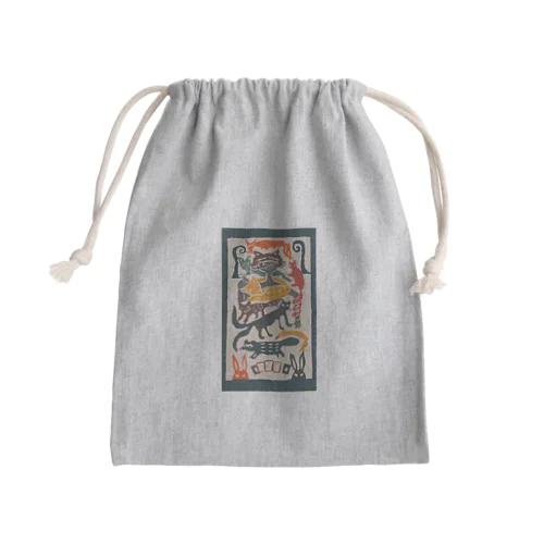 もののけ守り札 Mini Drawstring Bag