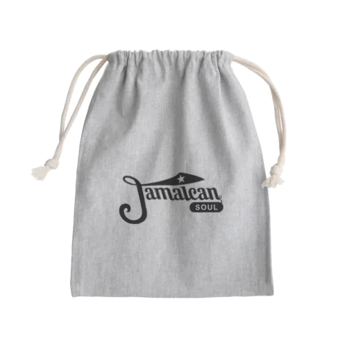 Jamaican Soul BLACK Mini Drawstring Bag