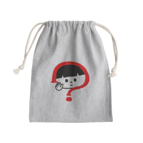 シロクロ君とあお目ねこ Mini Drawstring Bag