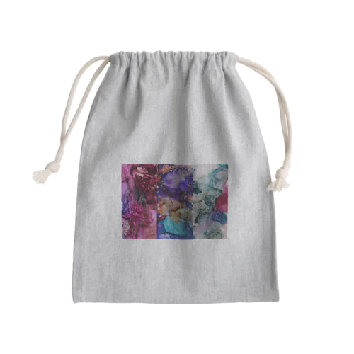 アルコールインクアート3種 Mini Drawstring Bag