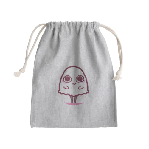 いたずらおばけちゃん(ぴんく) Mini Drawstring Bag