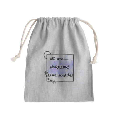 大胆不敵な勇者 Mini Drawstring Bag
