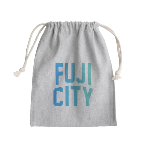 富士市 FUJI CITY Mini Drawstring Bag