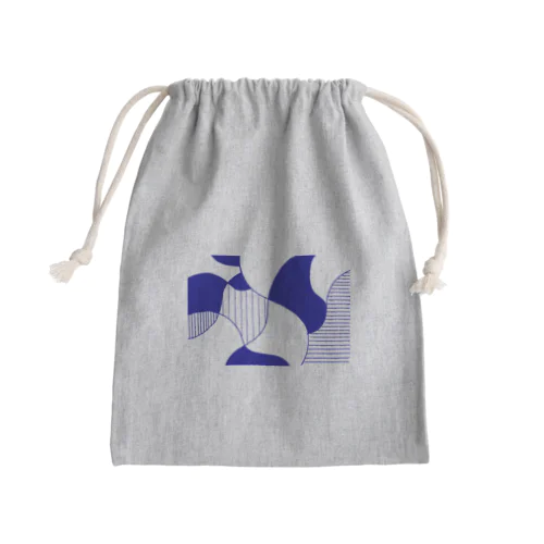 線と曲線 Mini Drawstring Bag