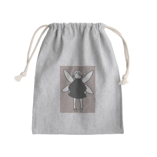 ふんわりレトロなフェアリー Mini Drawstring Bag