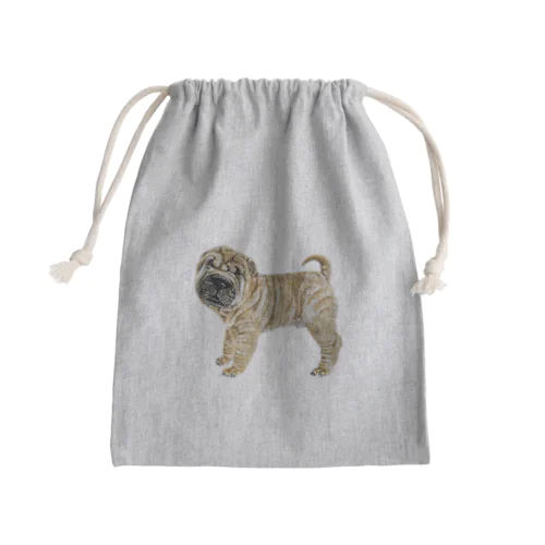 チャイニーズシャーペイ　(犬） Mini Drawstring Bag