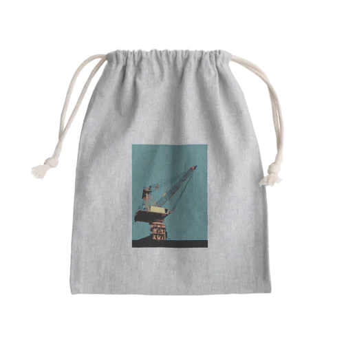 赤白クレーン Mini Drawstring Bag