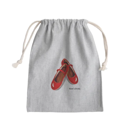 赤い靴 Mini Drawstring Bag