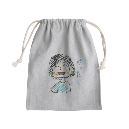 美味しいそうめん Mini Drawstring Bag