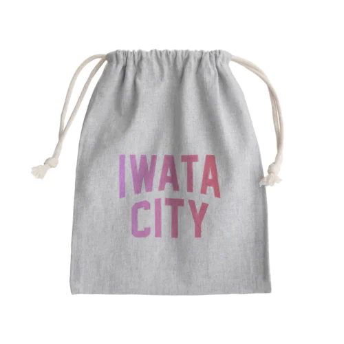 磐田市 IWATA CITY Mini Drawstring Bag