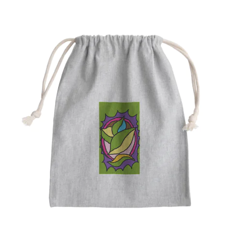 葉っぱさん Mini Drawstring Bag