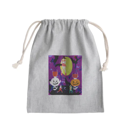 ハロウィーンコーヒーパーティー Mini Drawstring Bag